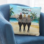 Personnalisé au monde vous êtes une mère mais pour nous vous êtes le monde jeter taie d'oreiller meilleur cadeau pour la décoration de la chambre 