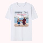 Personalizzato Marito e moglie viaggio giovane coppia tifo T-shirt San Valentino