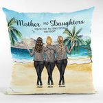 Personlig mor och dotter från början Kuddöverdrag Present till mamma Sovrumsinredning