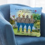 Personnalisé l'amour entre une mère et sa fille est pour toujours au bord du lac Vew jeter taie d'oreiller meilleur cadeau pour la décoration 