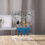 Personalized Mother and Daughter Forever Linked Together Acrylic Plaque Mother's Day Acrylic Decoration