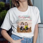 Personalized Best Friend Forever Never Apart Wooden Bridge Drink Bird T-shirt Gift for Best Friend Travel