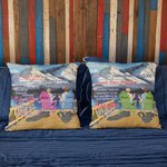 Poème d'amour personnalisé je t'aime neige montagne paysage vacances jeter taie d'oreiller anniversaire cadeau canapé décor 3
