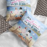 Personalized We're Sage and Hood Best Friends Throw Pillow Cover Bestie Gift for Women for Living Room