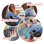 Personnalisé comme mère comme fille Shopping Store Fashion Skin Friendly Blanket