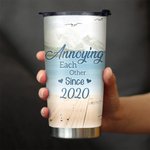 Personalized Annoying Each Other Iceberg View Couple on Chairs 20oz Tumbler Couple Gift for Hot and Cold Drinks