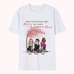 Personalised Besties Side By Side Cheers Sitting Under Tree T-shirt Best Friend Gift Friendship Gift