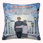 Personalised You Are The Only One Couple Grandparents Throw Pillow Cover Anniversary Home Decoration