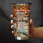 Personalised Old Couple Love Each Other Stay Together for Many Years  Fall Leaves 20oz Tumbler Anniversary Daily Use