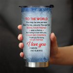 Personalised Old Couple Inextricable Love Sincere Confession Winter Snow Scene 20oz Tumbler Anniversary Daily Use