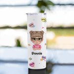 Personalised Back to School Season Encourage Children Straight Skinny Tumbler Birthdays