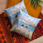Personalized Besties Here's To Another Year of Bonding Over Alcohol Design Throw Pillow Cover Friend Gift for Living Room