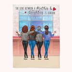 Personalized The Love Between Mother And Daughter Is Forever Blanket for Mother's Day Thanksgiving Day Gift