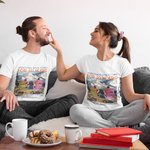 Maglietta personalizzata We're Going Strong Snow Mountain per le vacanze di coppia, regalo di coppia per marito e moglie