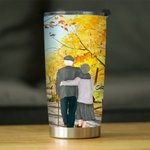 Personalised I Love You the Day I Met You Autumn Walk Slowly 20oz Tumbler Valentine's Day Birthday Daily Use