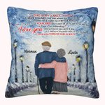 Personalised The Day I Met You I Love You Forever Throw Pillow Cover Anniversary Wedding Gift for Living Room