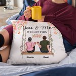 Personalised Lovers Couples Flower The Swing You and Me We Got This Cushion Throw Pillow Cover Lovers Gift Home Decoration