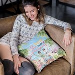 Personnalisé You're the She to My Nanigans Best Friends Throw Pillow Cover Bestie Gift for Women Bedroom Decor