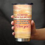 Personalized Old Couple Never Stop Saying I Love You Sunset  20oz Tumbler Valentine's Day Daily Use
