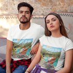 T-shirt personnalisé de partenaires de voyage mari et femme pour son cadeau de couple