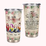 Personalized Best Friend Besties Cheers Flowers To My Besties 20oz Tumbler Gift for Long Distance Friend