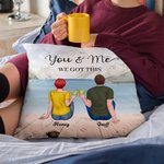 Couple personnalisé datant vous et moi boissons jeter taie d'oreiller Couple cadeaux décor de chambre