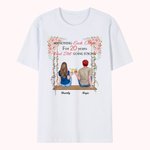 Coppia personalizzata che fa oscillare l'amore per molti anni T-shirt regalo di anniversario