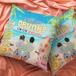 Personalized Are We Drunk Besties on Beach Throw Pillow Cover Friendship Gift for Living Room