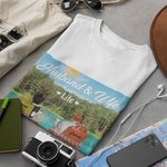 T-shirt personnalisé de partenaires de voyage mari et femme pour son cadeau de couple