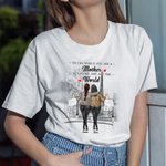 Personalized One and Only Best Mom Daughter Accompanied by City Walk T-shirt Sport