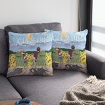 Personnalisé vous et moi nous avons ce tournesol jardin Couple vacances jeter taie d'oreiller saint valentin cadeau canapé décor