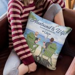 Personalizado Marido y Mujer Playa Vacaciones Isla Viajes Funda Almohada Regalo Cumpleaños Decoración Hogar