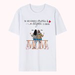 Personalized Mother And Daughter Happy Holidays  Back View Love T-shirt Mother's Day