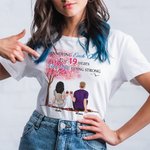 Personalisiertes junges Paar unter Love Tree Cheer T-Shirt Valentinstagsgeschenk