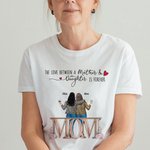 Personalized Mother And Daughter Happy Holidays  Back View Love T-shirt Mother's Day