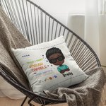Personalised School Season Girl Boy New School Life Throw Pillow Cover for Living Room