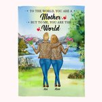 Couverture personnalisée Tu es la meilleure maman du monde pour moi Super douce Fête de la femme Fête des mères pour elle