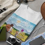 Personalised Sunflower Summer Vacation Husband and Wife T-shirt Couple Gift
