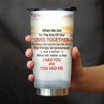 Personalized Lives Together the Things We Possessed Sunset 20 oz Tumbler for Hot and Cold Drinks Christmas Anniversary Gift