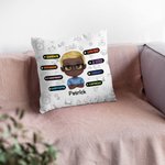 Personalised School Season Back to School Greetings Girl Boy Throw Pillow Cover for Living Room
