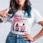 Spersonalizowana koszulka Ty i Ja Para Mamy to drzewo miłości Walentynki Podstawowa koszulka unisex
