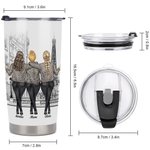 Personalised Love between a Mother and Daughters Family Love 20oz Tumbler Women's Day Gift for Hot and Cold Drinks