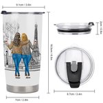 Personalized To Your Family You Are The World Modern City 20oz Tumbler Thanksgiving Day Gift Daily Use