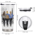 Personnalisé Meilleure Mère et Filles du Coeur 20 oz Gobelet Cadeau de Fête des Femmes Usage Quotidien
