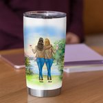 Gobelet personnalisé You Are My World Love My Mom 20 oz cadeau de fête des femmes pour boissons chaudes et froides