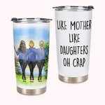 Personalised Mother and Daughters Love Forest Park Holiday Camping 20oz Tumbler Thanksgiving Day Gift Daily Use