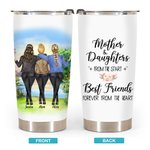 Personalizzato Madre e figlie migliori amiche per sempre 20 oz Tumbler Regalo per la festa della mamma per bevande calde e fredde