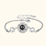 Pulsera personalizada Girasol Proyección Día de San Valentín Aniversario Cumpleaños Regalo