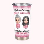 Personalized Declaration of  Mother and Daughter Love Glitter Background 20oz Tumbler Daily Use