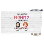 Vaso personalizado Awesome Mommy's Children Family Portrait 20oz Thanksgiving Day Gift Uso diario
